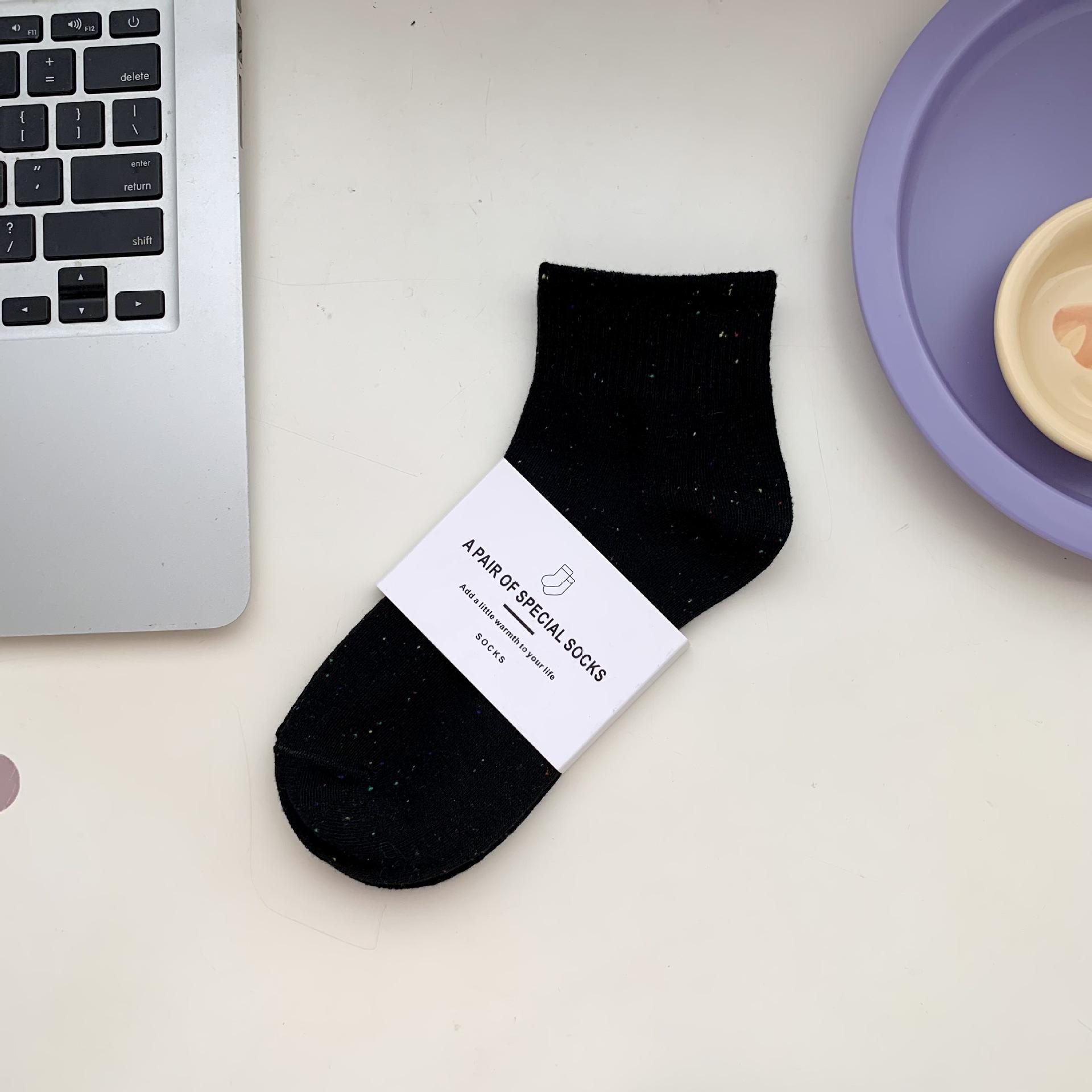 

Літні Тонкі Шкарпетки, Модні Бавовняні Шкарпетки для Жінок, Пряжа з Винтажним Дизайном, Короткі Шкарпетки-Човники з Низьким Верхом, Літні Шкарпетки до Середини Литки one size чорний