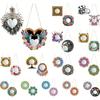 2D/Flat DIY Hanging Mirror Diamond Art Kits Diamond Painting Set Rhinestone Diamond Art Mirror Pendants Wall Door Decoration