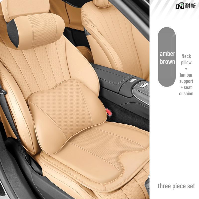 Compatible with Zhijie S7: All-Season Memory Foam Headrest, Backrest, Neck, and Lumbar Support Cushions.