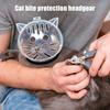 Cat Bubble Muzzle Transparent Breathable Kitten Hood Bite Prevention Pet Helmet for Cats Grooming Bathing Nail Trimming Safely
