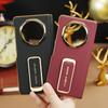 Premium Electroplated Rotating Wrist Strap Stand Case Honor Magic V6 V5 V3 Foldable Phone - Slim Single Base Protective Cover