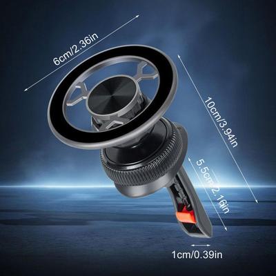 Magnetic Vacuum Car Phone Vent Mount, Multifunctional Auto Dash Holder, Traveling Sedan Desktop Gym Home Cradle