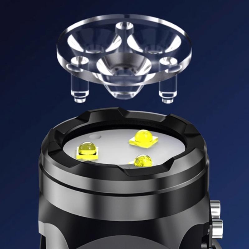 Rechargeable LED Torches with 5 Light Modes Mini Flash Powerful Flashlights Pocket Torches for Camping, Outdoor, Hiking