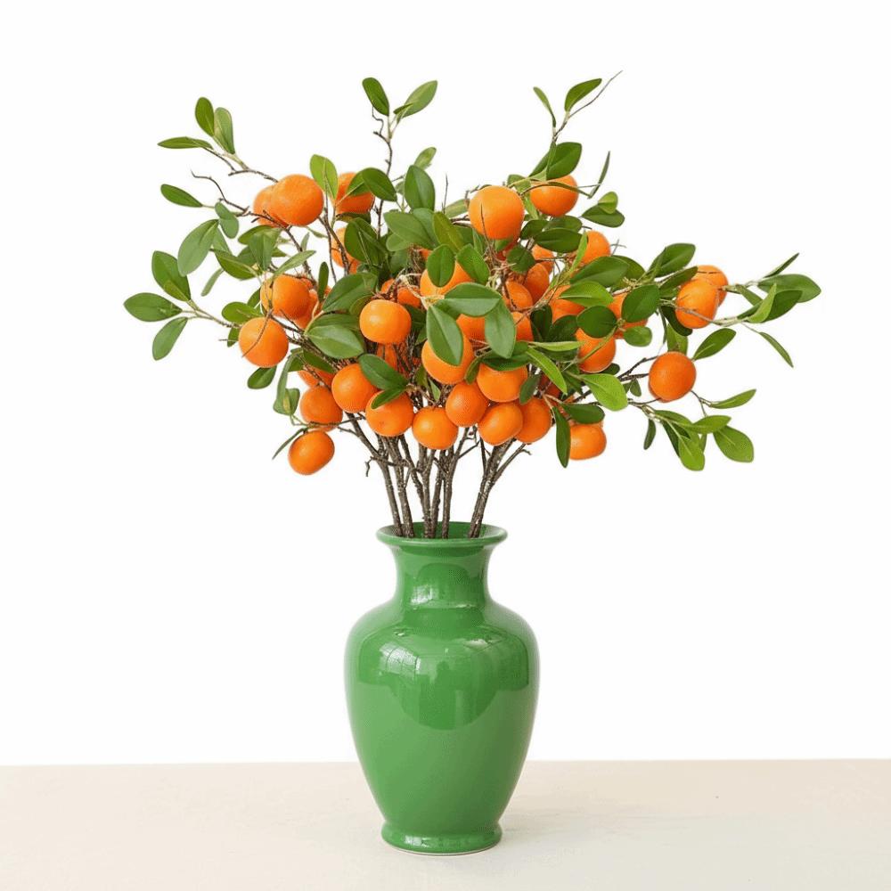 Faux Orange Artificial Orange Fruit Luxury Fake Plants Simulation Fruit Tree Holiday Party Wedding