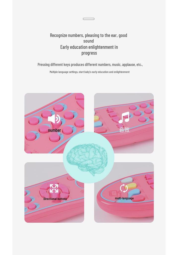 Children’s Music & Learning Remote: Educational TV Simulation Toy for Toddlers