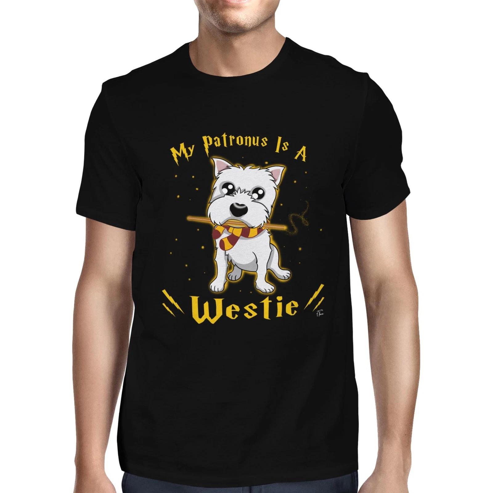 1Tee Mens My Patronus Is A Westie Dog T-Shirt M