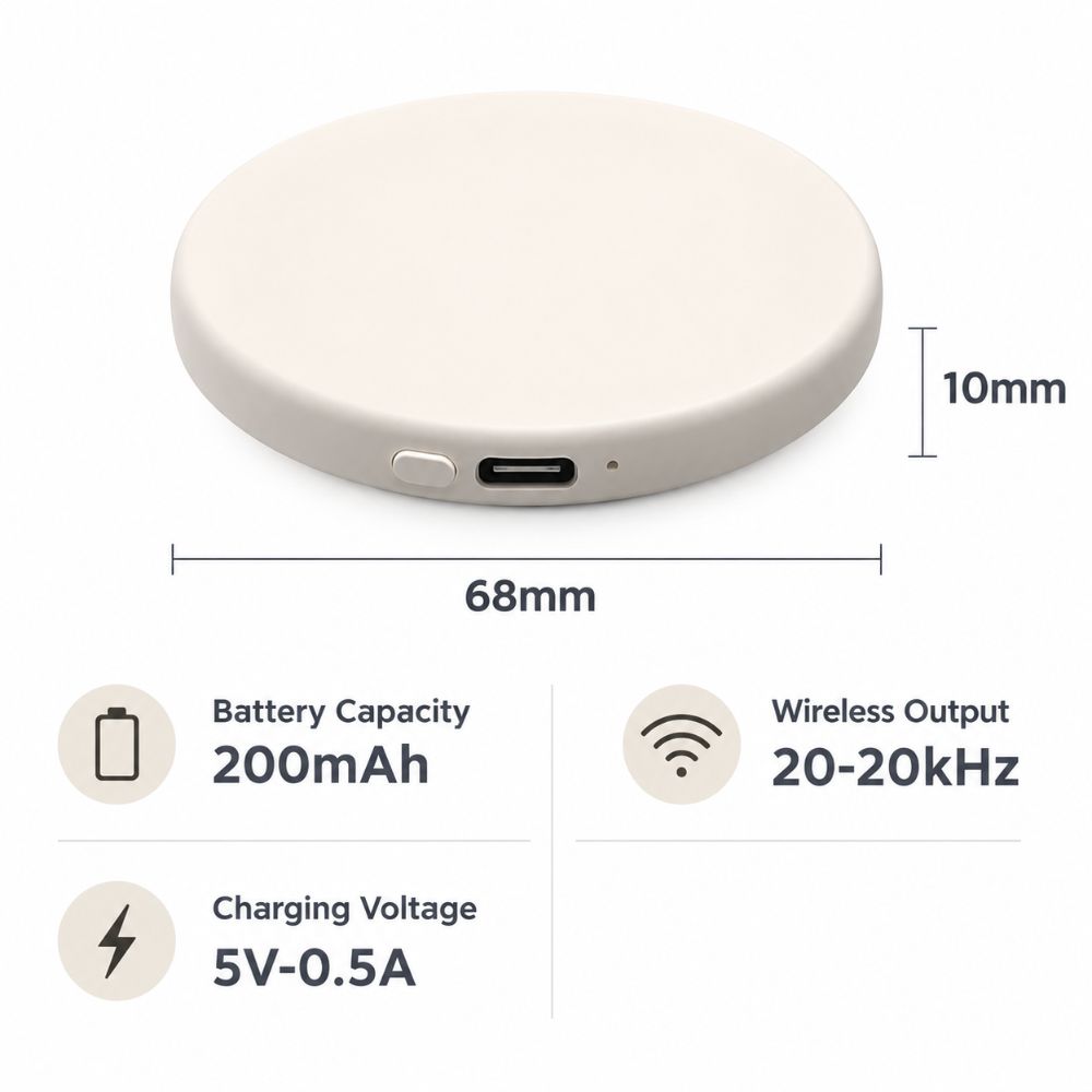Portable Bone Conduction Speaker Type-C Charging Pillow Speaker New Sleep Speaker Sleeping