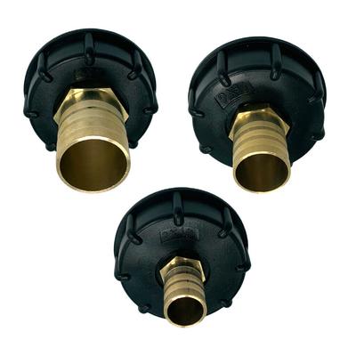 2Pcs IBC 1000L Water Tank Tap Fitting Connector 3//4/" Brass Hose Adapter
