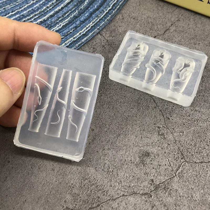 1/3 Buc. Matriță Silicon 3D pentru Sculptură Unghii Șarpe DIY Decorație Unghii Artă Farmec Frumusete Unghii Matriță Silicon Unghii Produse Unghii