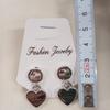 Used GUCCI Heart-shaped GG Logo Earrings
