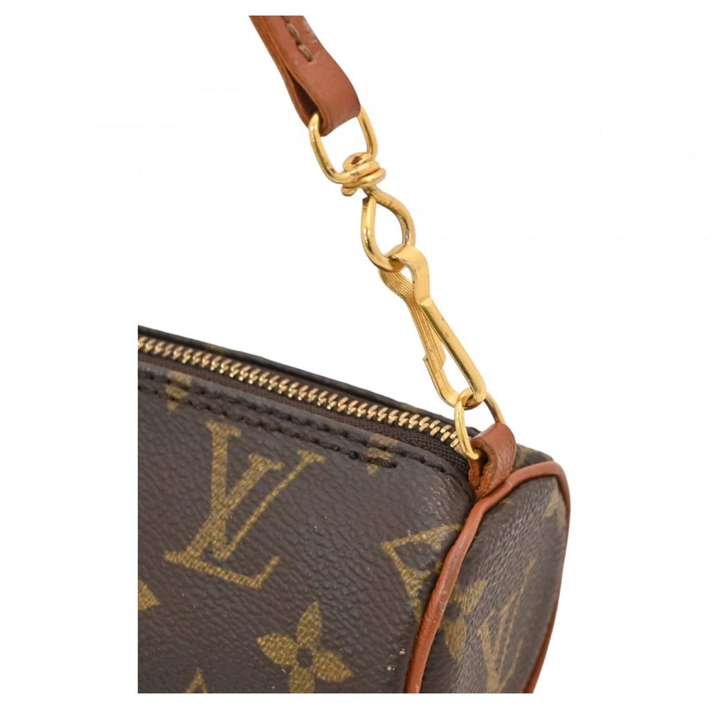 Auth LOUIS VUITTON Monogram Papillon Pouch Handbag PVC M51365 lv6618bb
