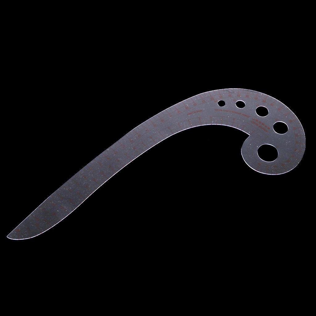 Hard Plastic Comma Shaped French Curve Ruler Sewing Garment Supplies Multi functional Grading