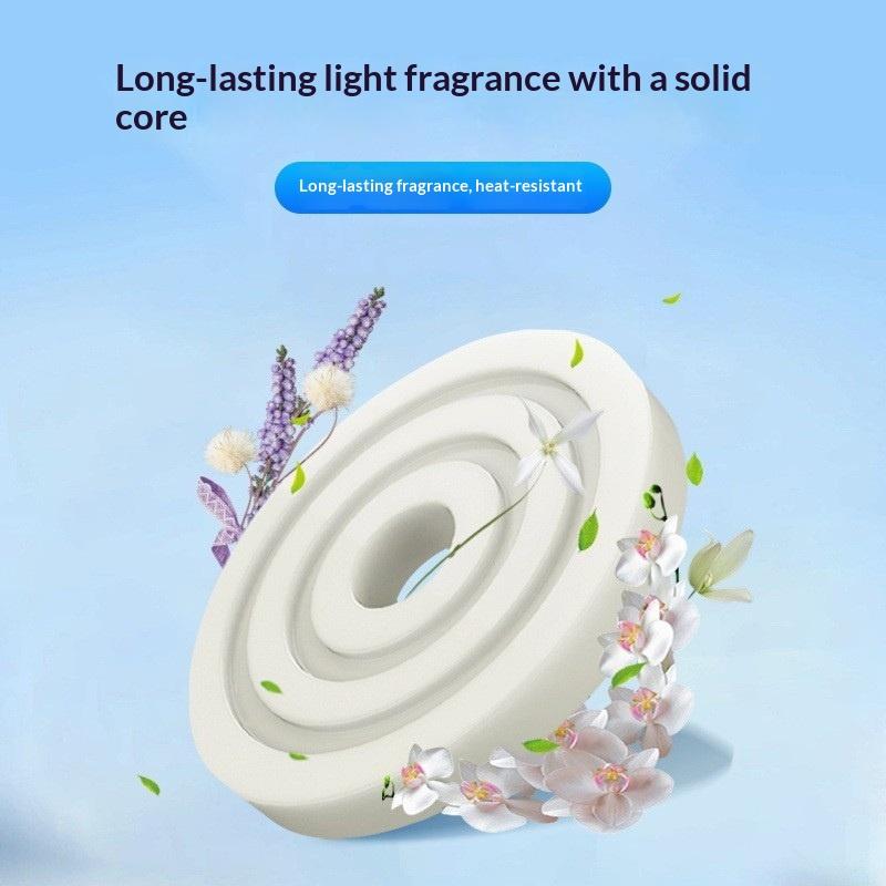 5Pcs Car Air Freshener Refill Round Car Air Vent Clip Fragrance Diffuser Replacement Pad Solid Perfume Fragrance Refill Tablets