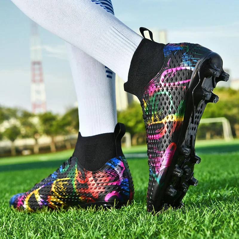 Neue Herren Fußballschuhe Sportbekleidung Strapazierfähig Professionelle Fußballschuhe Studenten Indoor Rasen Gesellschaft Training Kinder Fußballstiefel