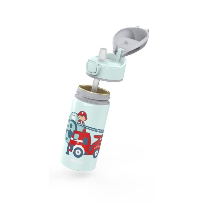 Children's Water Bottle - Sigg - Miracle Fireman - 0.4l - Aluminium - Bpa-free