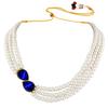 Faux Pearl Crystal Necklace and Jewellery Set Gift for Women