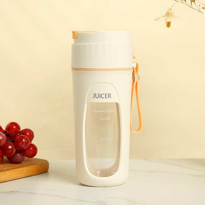 

Portable Wireless Electric Juicer: Mini Multi-Functional Fruit & Vegetable Cup with Ice Crushing Feature. 8 blades оранжевый