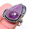 Sage Amethyst Gemstone Handmade 925 Sterling Silver Jewelry Pendant 2.96"