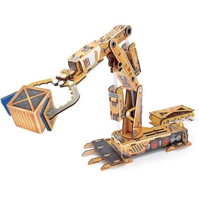 Bras robot hydraulique a construire - EXPLORA - 540222 - DIY sans colle - 168 pieces - Des 8 ans