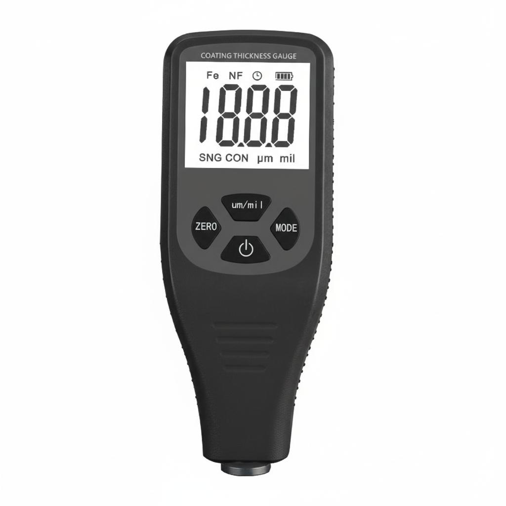 0.1micron/0-1300 Coating Thickness Gauge Plastic Car Paint Film Tester for Accurate Measurements 0~1300um, чёрный