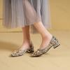 Women Pointed Toe High Heels 2026 Autumn New Ladies Retro Style Rhinestone Decorate Party Dress Pumps Size 34-42 Zapatos Mujer