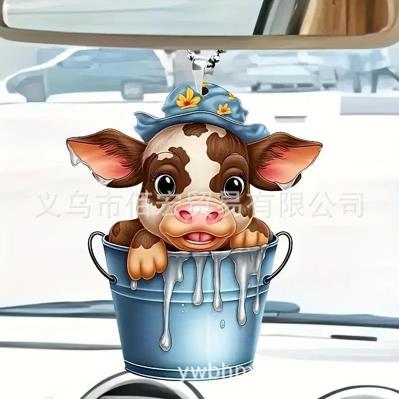 

Акриловый Бык Игривая Декоративная Подвеска для Домашнего Декора и Праздничных Торжеств синий