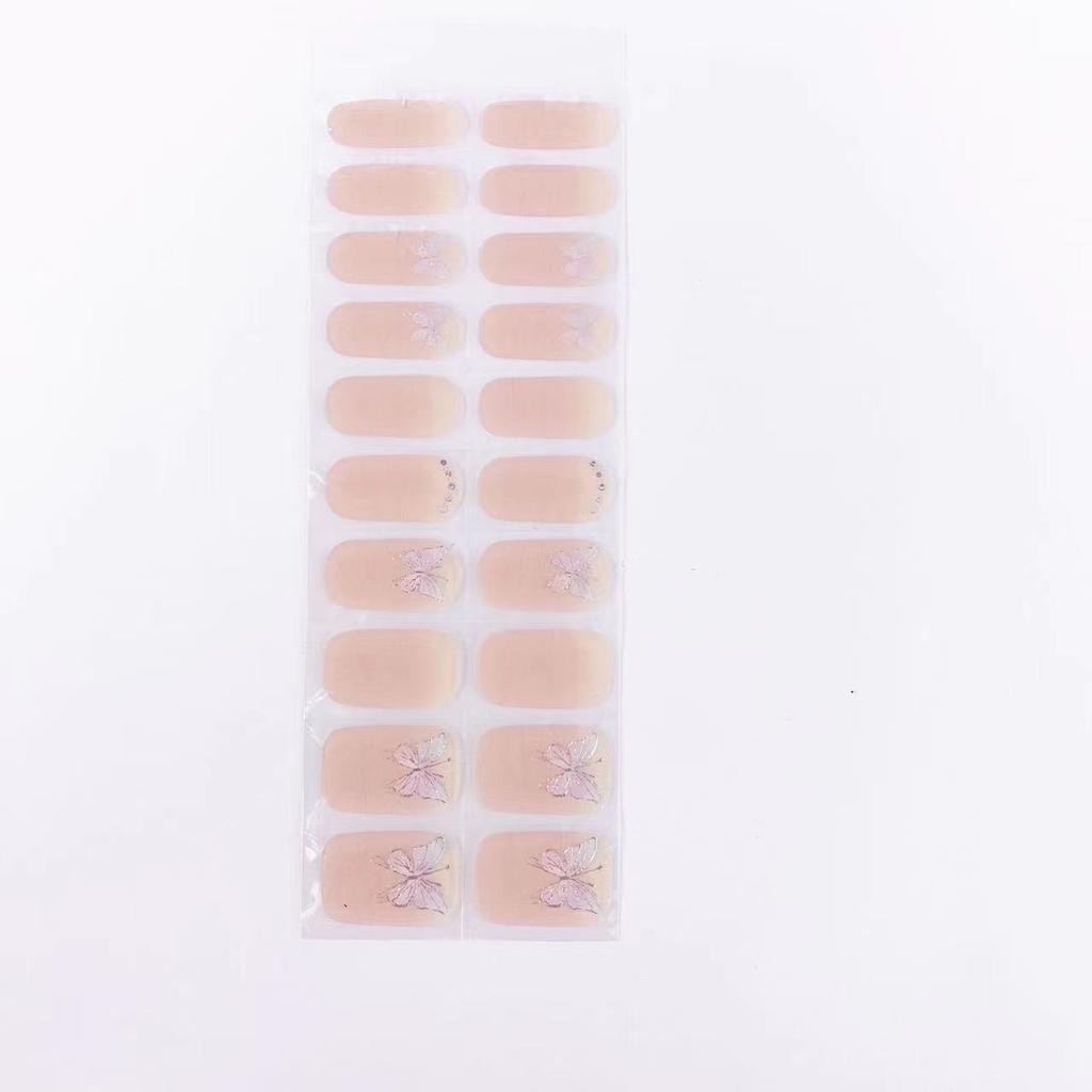 Phototherapy Semi-baked Nail Stickers Semi-cured Gel Manicure Stickers