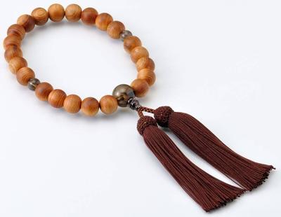 Chapelet de Kyoto Yakusugi pour (hommes manchots) (cristal brun)
