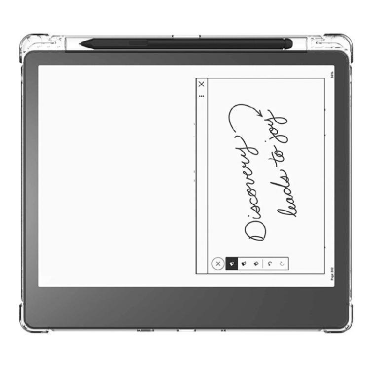 Silicone Transparents TPU Case for Scribe 10.2inch 2022/2024 with Pen Holder and Scratch Resistance Air Bag