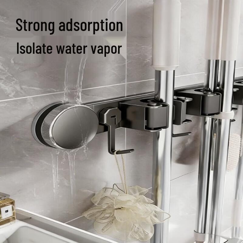 Suction Cup Wall Mop and Broom Holder