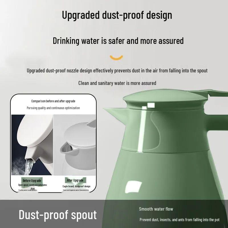 2025 Large Capacity Glass Liner Insulated Thermos for Hot Water - Ideal for Dorms and Homes