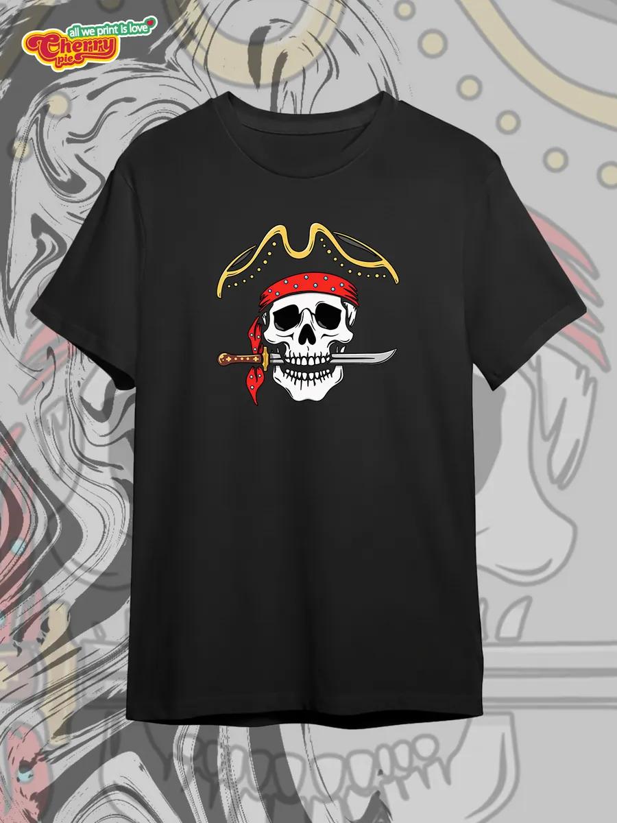 Black T-shirt with primitive cave paintings print XL