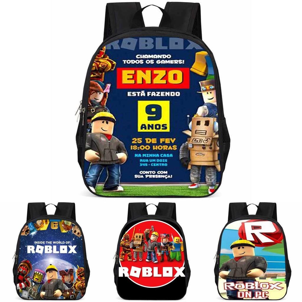 Roblox Large Capacity Lightweight Oxford Cloth School Backpack For Kids Boys Girls