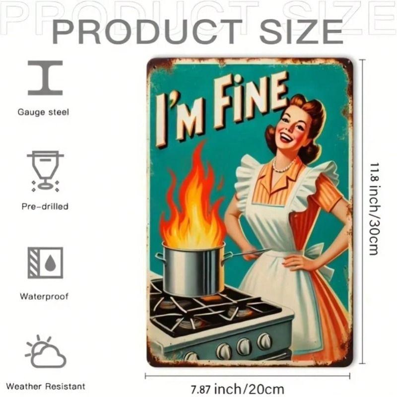 

Retro Metal Tin Sign Wall Art Poster Plaque Vintage Home Bar Garage Decor