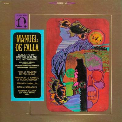 LP Record MANUEL DE FALLA, JEAN-CHARLES RICHA - Concerto For Harpsichord And Five I H71135 NORESUCH US Classical Used