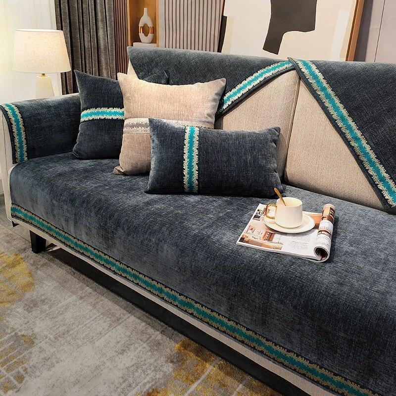 

Легкая роскошная подушка для дивана Four Seasons Универсальный высококачественный чехол для дивана 90x90cm