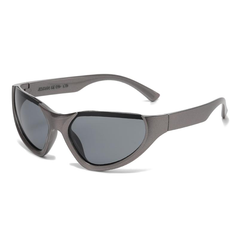 Steampunk Y2K Sunglasses Women Men Brand Design Sports Punk Sun Glasses Summer Unisex Blue Mirror Shades UV400