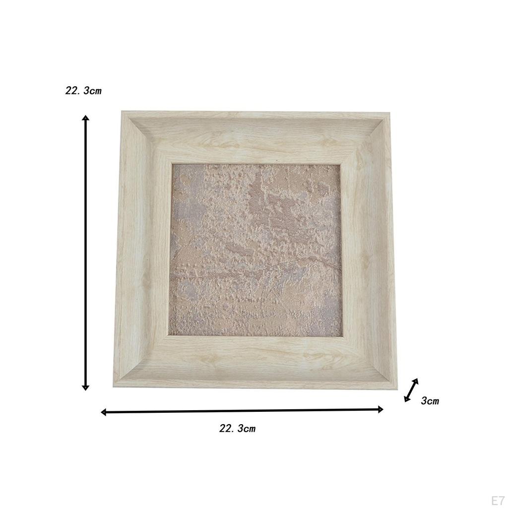 False Nail Tip Showing Holder Wood Grain Picture Frame Professional Display Board Manicure