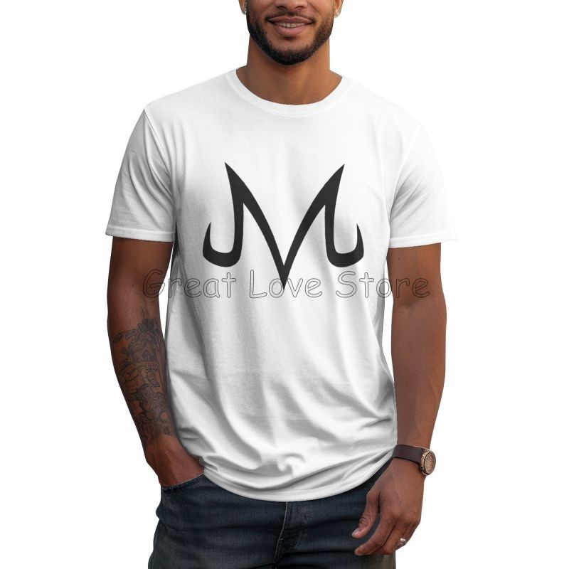 New High Quality Brand Majin Buu Print T Shirt Men Cotton Short Sleeve Tshirts Summer Casual Oversized Tees Tops Streetwear S