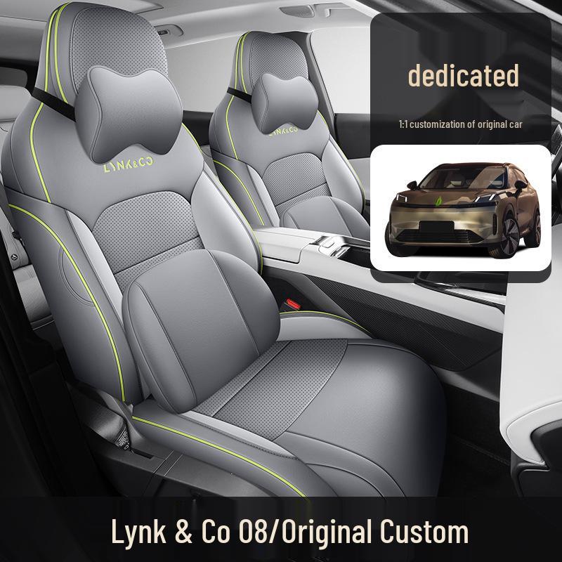 Lynk&Co 08 Seat Cover: 2025 Perf Leather, Breathable, Full Coverage, for 120km Long-Range Pro Model