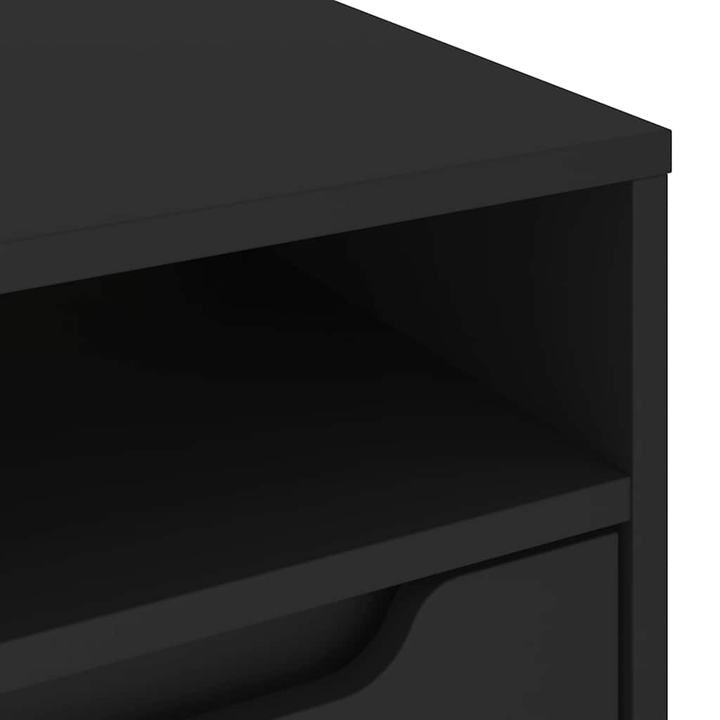 VISNES Black TV Cabinet 60 x 40 x 38 cm Particleboard