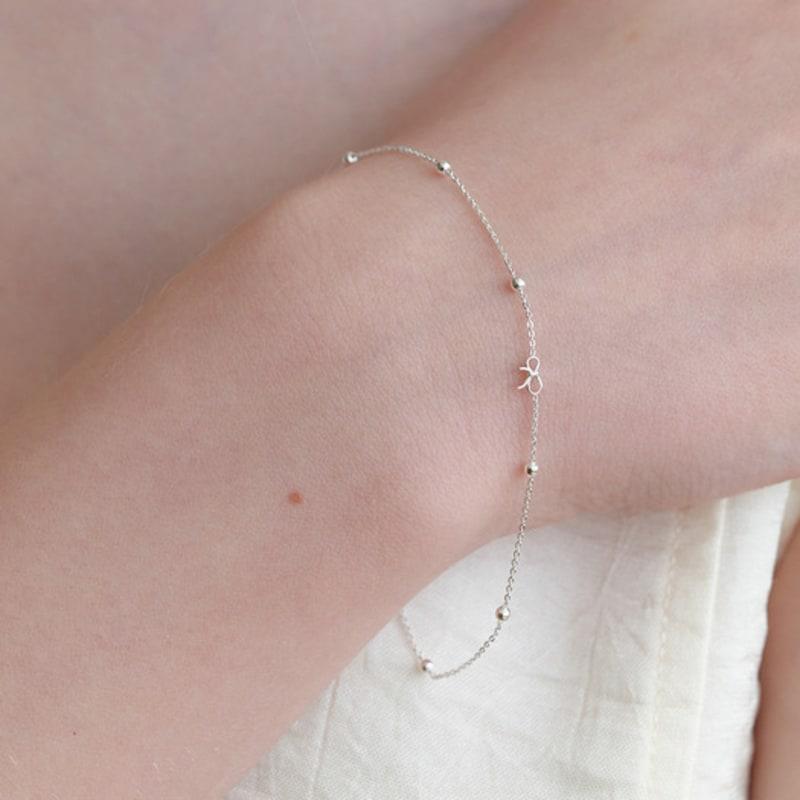 Primaute Ribbon Chain bracelet
