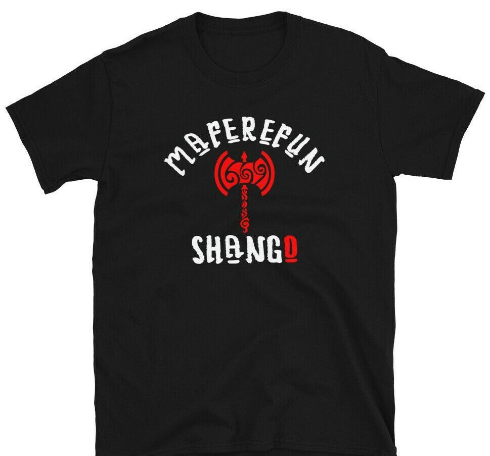 Shango Santeria Papa Chango T shirt Yoruba Ifa Religion Xango Orisha Goddess Unisex T-Shirt XXL