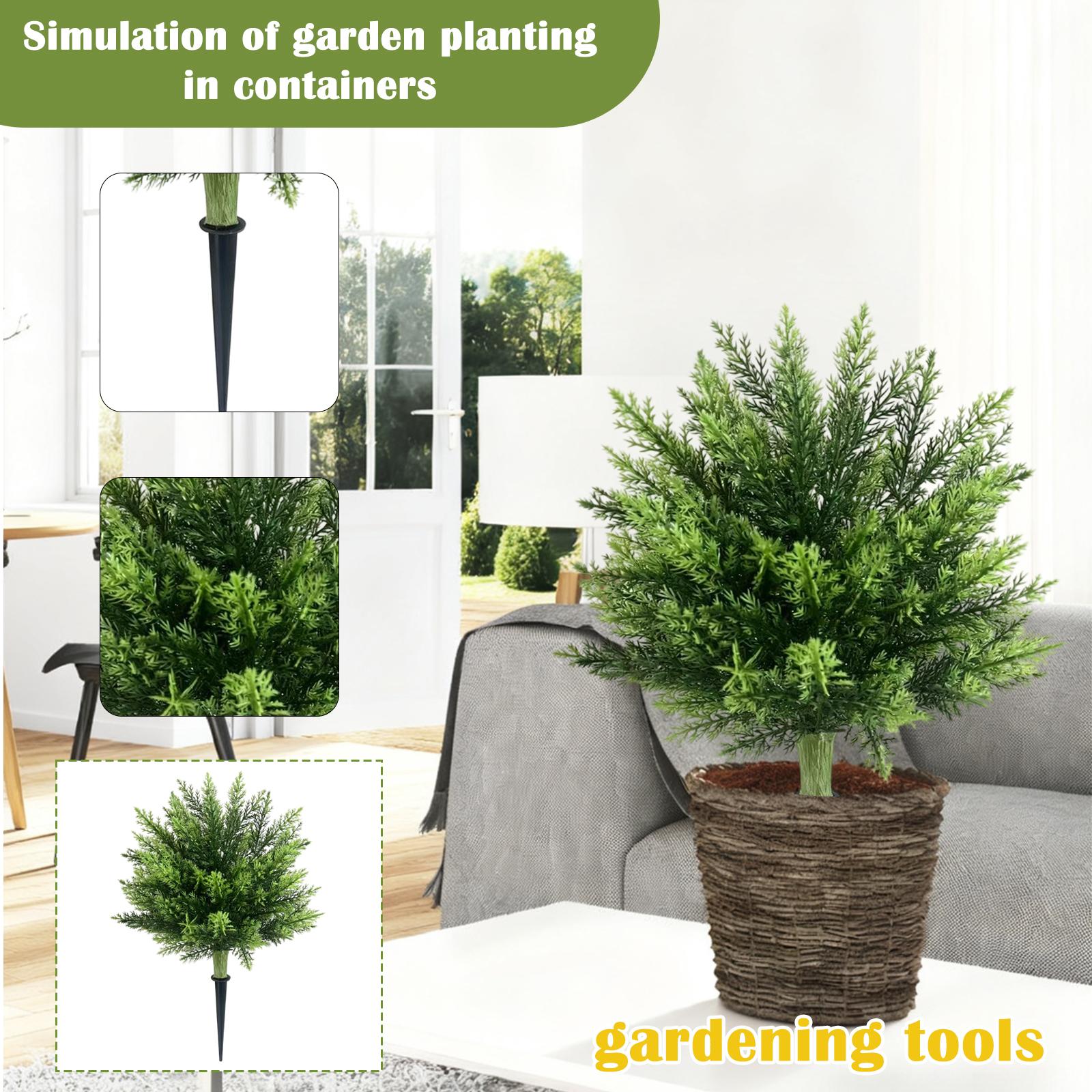 

2pc Simulation Of Indoor And Outdoor Potted Plants One Size