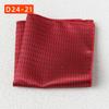 Striped Polyester Silk Pocket Square for Wedding or Business