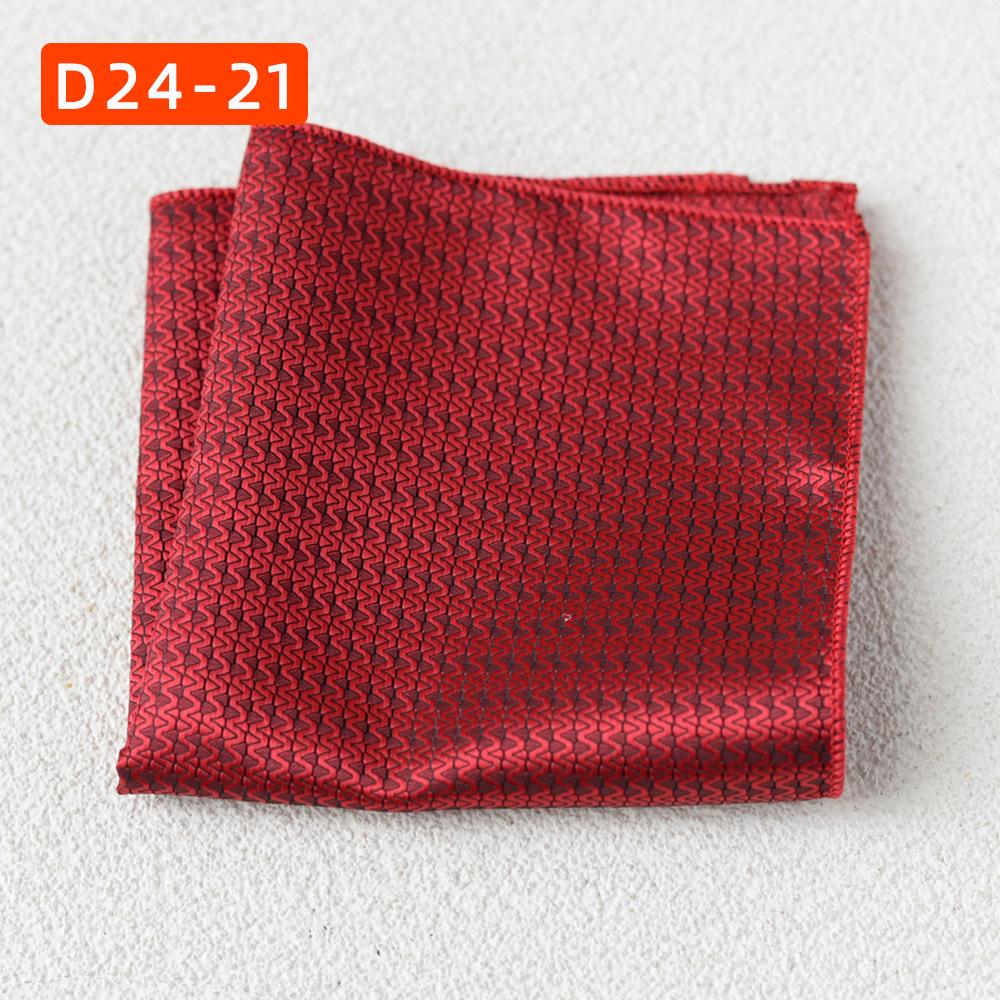 Striped Polyester Silk Pocket Square for Wedding or Business