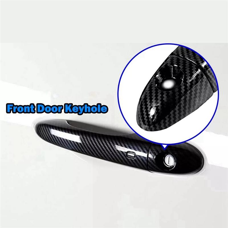 1 Zestaw Pokrycie Klamki Drzwi z Włókna Węglowego Wykończenie Dla Maserati Ghibli Sedan Trofeo Smart Klamka Drzwi-A99D