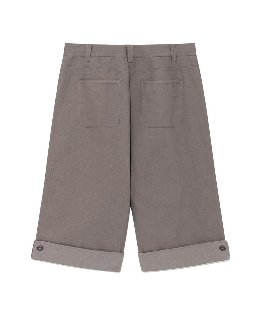 THE COLDEST MOMENT Tcm Folding Button Pants (Brown)
