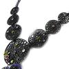 NOA [I2209] - Designer Necklace 'Carmen' Green Purple