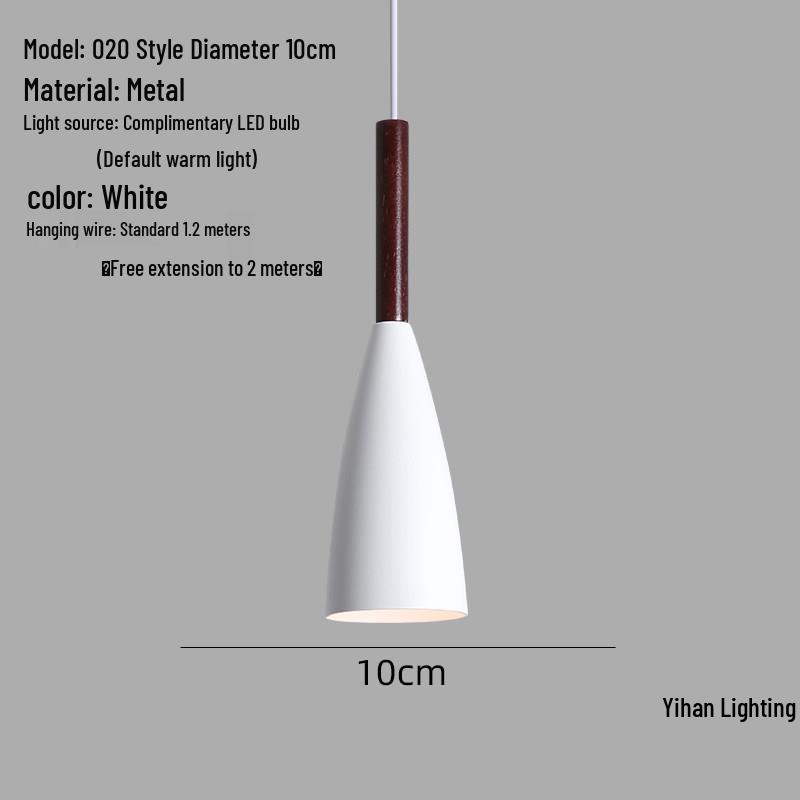 Modern Nordic Single-Head Pendant Light for Hotels, Bars, and Restaurants - Industrial Retro Style Lampshade.